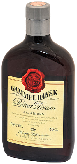 Gammel Dansk Bitter 38% vol 50cl PET