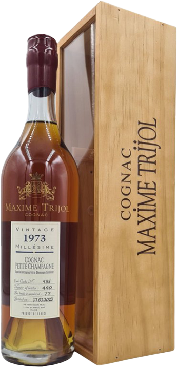 Maxime Trijol Petite Champagne Vintage 1973 40% vol BOX 70CL