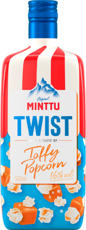 Minttu Twist Toffy Popcorn 16% 50cl