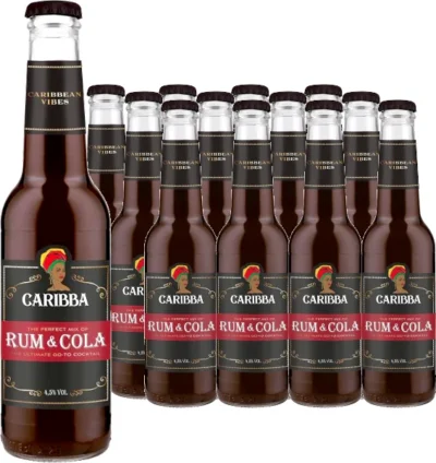 Caribba Rum & Cola 4,5% vol 27,5cl x 12