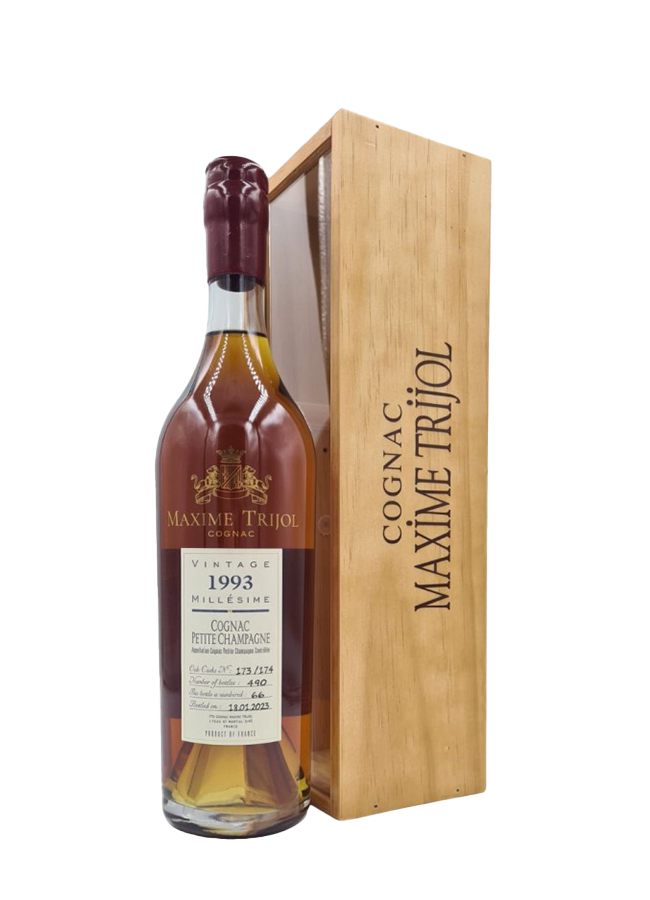 Maxime Trijol Petite Champagne Vintage 1993 40% vol 70CL BOX