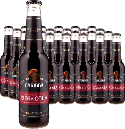 Caribba Rum & Cola 4,5% vol 27,5cl x 12