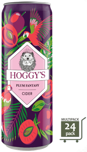 Hoggys Plum Fantasy Cider 4,5% 35,5cl x 24