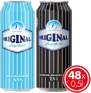 Hartwall Original  Long Drink Mixed Pack 50CL x 48