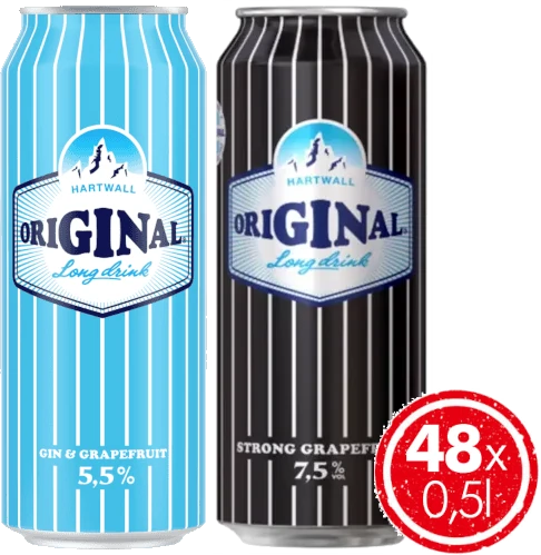 Hartwall Original Long Drink Mixed Pack 50CL x 48