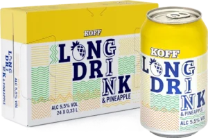 Koff Long Drink Pineapple 5,5% 33cl x 24