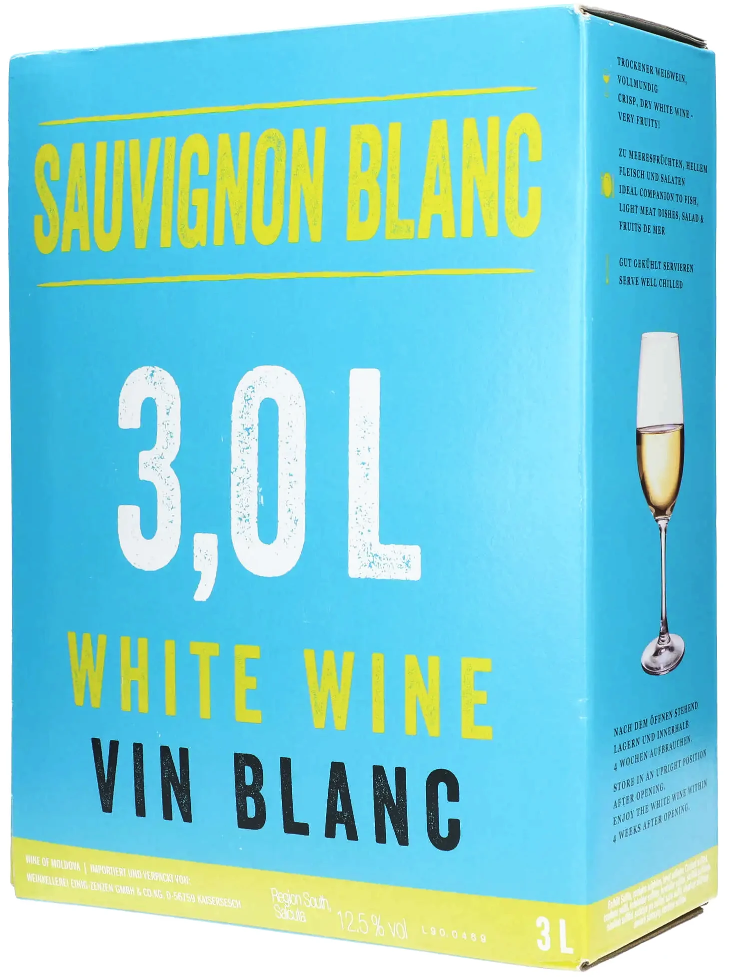 Neon Sauvignon Blanc White Wine 12,5% 300cl BIB