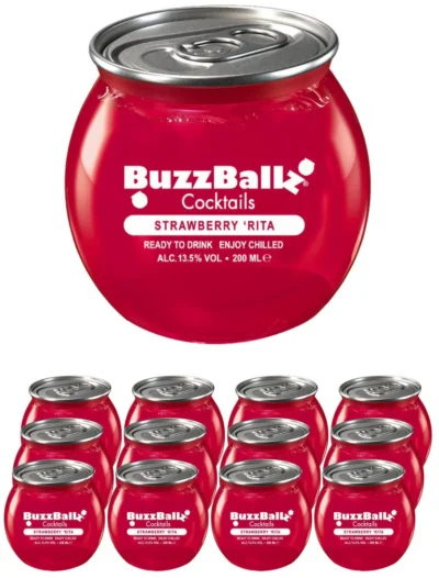 Buzzballz Strawberry Rita 13,5% 20cl x 12