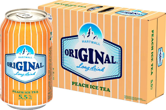 Hartwall Long Drink Peach Ice Tea 5,5% vol 33CL x 24