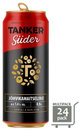 Tanker Jõhvikmaitseline Siider 5,4% vol 50cl x 24