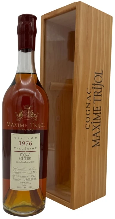 Maxime Trijol Borderies Vintage 1976 40% vol BOX 70CL