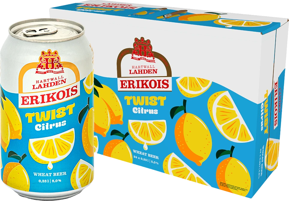 Hartwall Lahden Erikois Twist Citrus 5% vol 33cl x 24