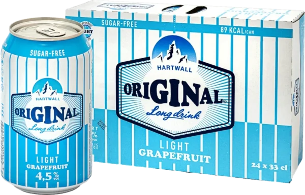 Hartwall Long Drink Light Grapefruit 4,5% 33cl x 24