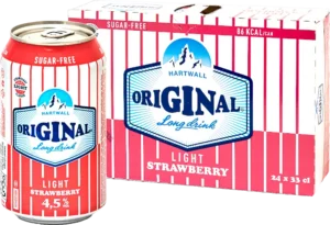 Hartwall Long Drink Light Strawberry 4,5% vol 33cl x 24