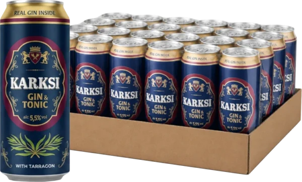Karksi Gin & Tonic With Tarragon 5,5% 50cl x 24