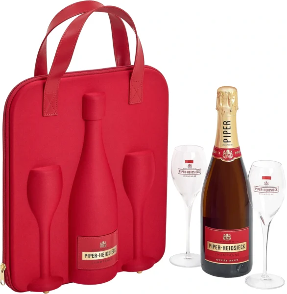 PIPER HEIDSIECK CUVEE BRUT 12% 75CL TRAVEL KIT