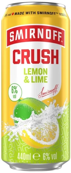 Smirnoff Crush Lemon & Lime 6% vol 44cl x 12