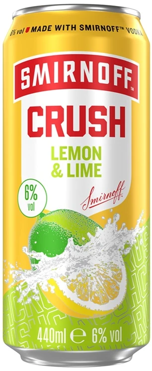 Smirnoff Crush Lemon & Lime 6% vol 44cl x 12